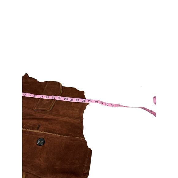 Vintage 70's Sears The Leather Shop Dark Brown Button Suede Jacket Mens 38 Reg - Picture 10 of 10